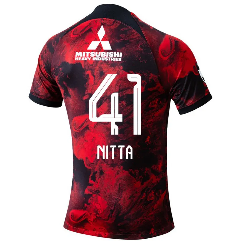 Danxen Kinderen Rio Nitta #41 Rood Zwart Thuisshirt Thuistenue 2024/25 T-Shirt