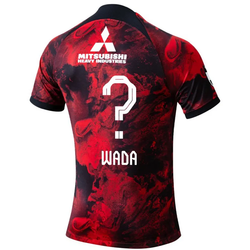 Danxen Kinderen Naoya Wada #0 Rood Zwart Thuisshirt Thuistenue 2024/25 T-Shirt