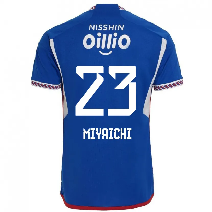 Danxen Kinderen Ryo Miyaichi #23 Blauw Wit Rood Thuisshirt Thuistenue 2024/25 T-Shirt