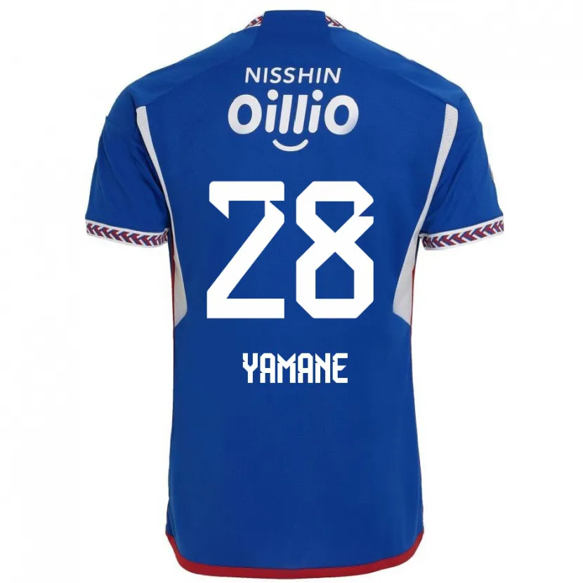 Danxen Kinderen Riku Yamane #28 Blauw Wit Rood Thuisshirt Thuistenue 2024/25 T-Shirt