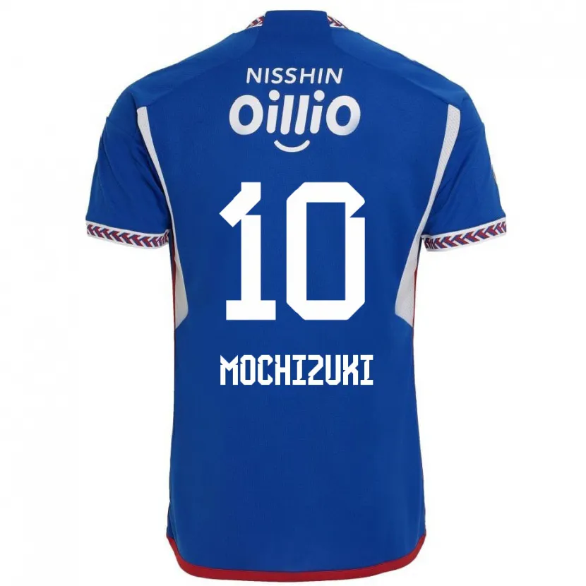 Danxen Kinderen Kohei Mochizuki #10 Blauw Wit Rood Thuisshirt Thuistenue 2024/25 T-Shirt