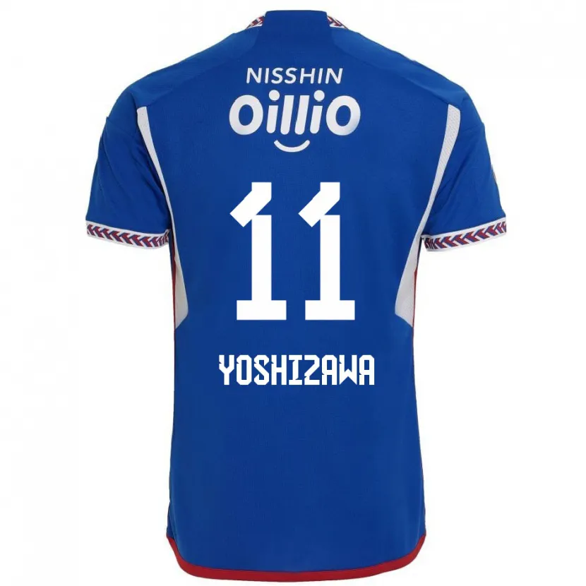 Danxen Kinderen Mirai Yoshizawa #11 Blauw Wit Rood Thuisshirt Thuistenue 2024/25 T-Shirt