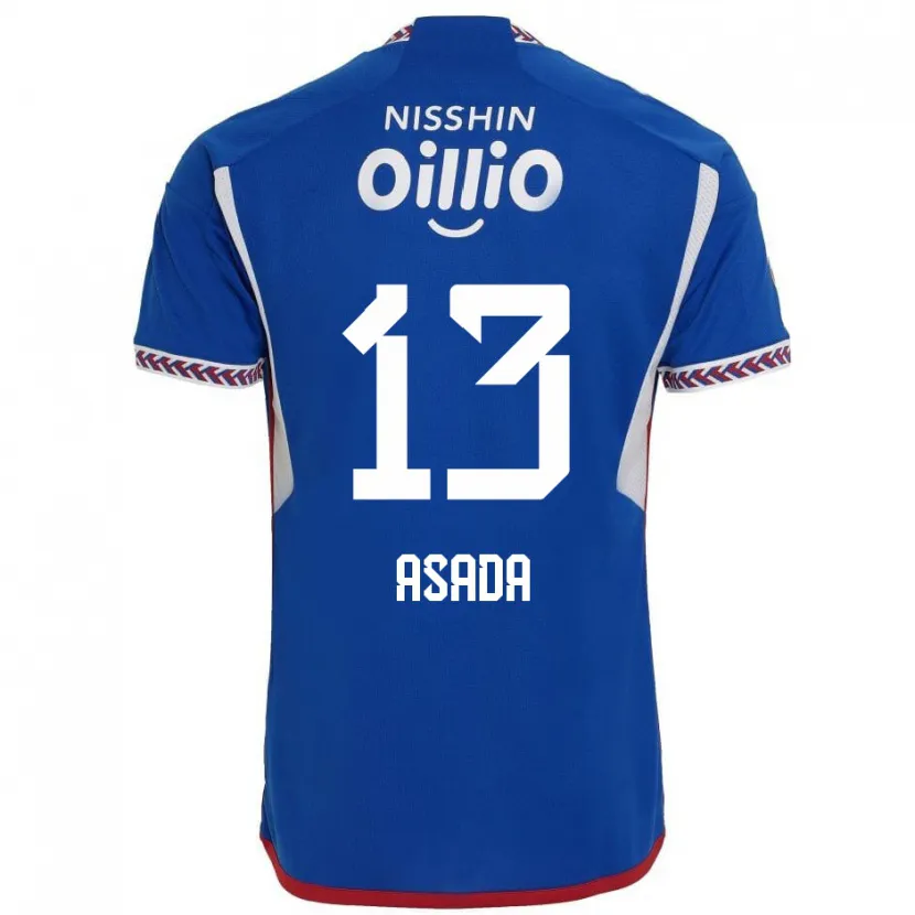 Danxen Kinderen Taisho Asada #13 Blauw Wit Rood Thuisshirt Thuistenue 2024/25 T-Shirt