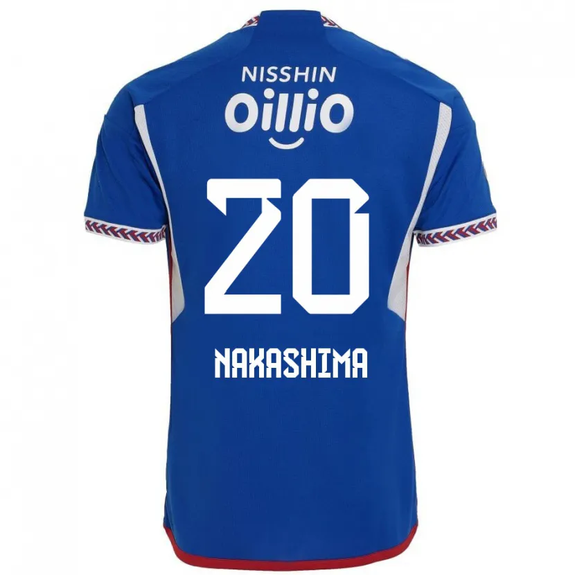 Danxen Kinderen Rikuto Nakashima #20 Blauw Wit Rood Thuisshirt Thuistenue 2024/25 T-Shirt