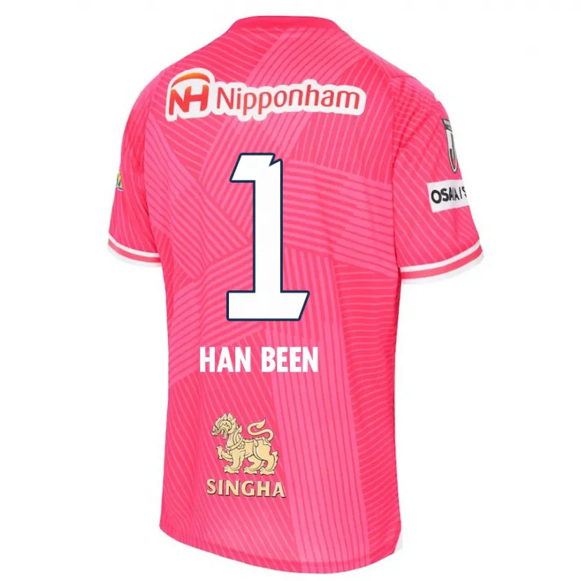 Danxen Kinderen Han-Been Yang #1 Roze Wit Thuisshirt Thuistenue 2024/25 T-Shirt