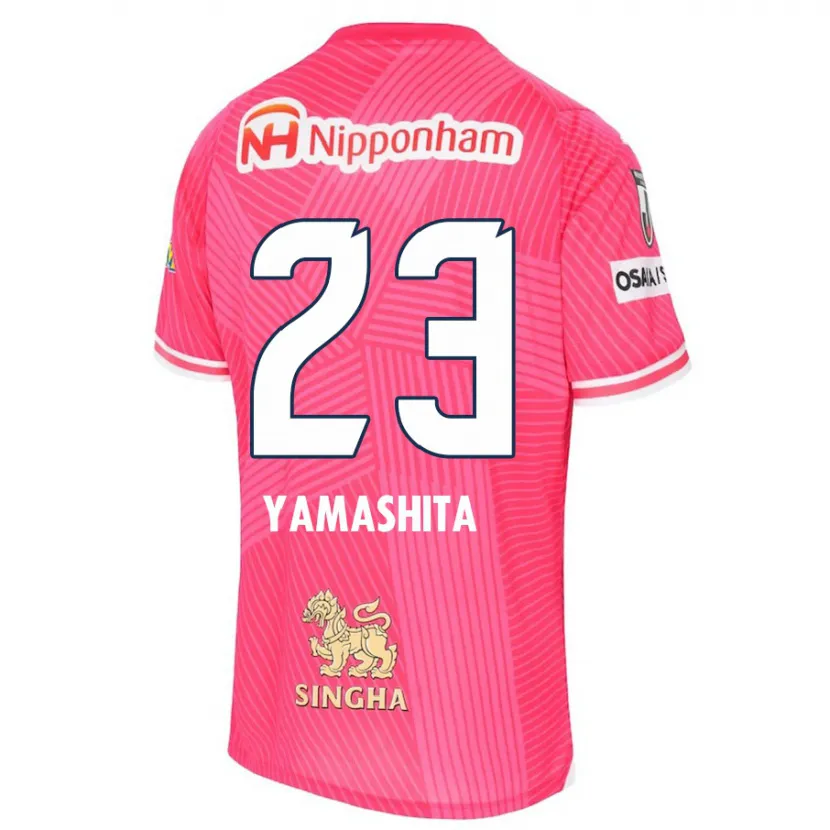 Danxen Kinderen Tatsuya Yamashita #23 Roze Wit Thuisshirt Thuistenue 2024/25 T-Shirt