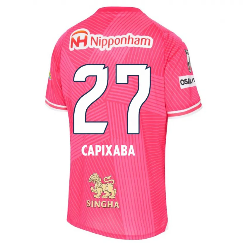 Danxen Kinderen Capixaba #27 Roze Wit Thuisshirt Thuistenue 2024/25 T-Shirt