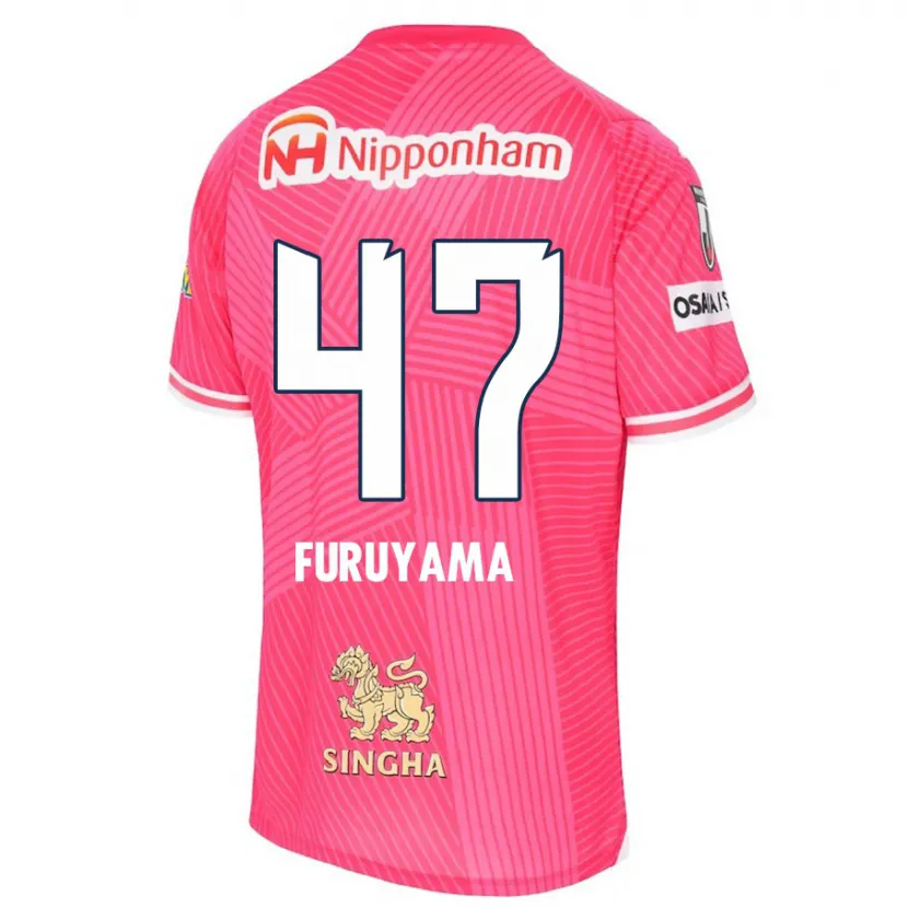 Danxen Kinderen Kengo Furuyama #47 Roze Wit Thuisshirt Thuistenue 2024/25 T-Shirt