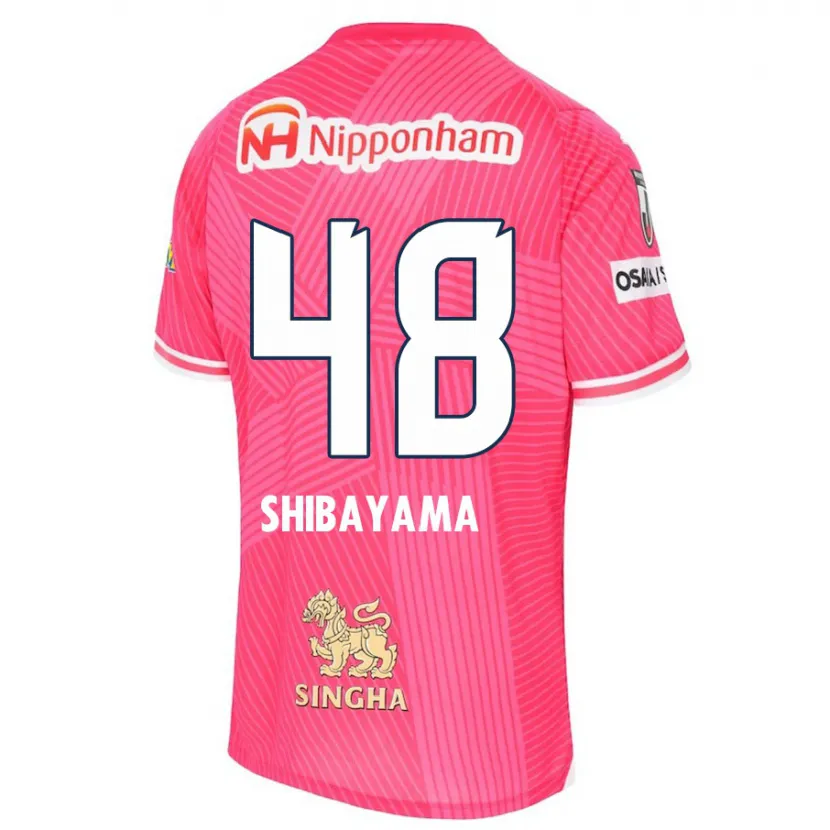 Danxen Kinderen Masaya Shibayama #48 Roze Wit Thuisshirt Thuistenue 2024/25 T-Shirt