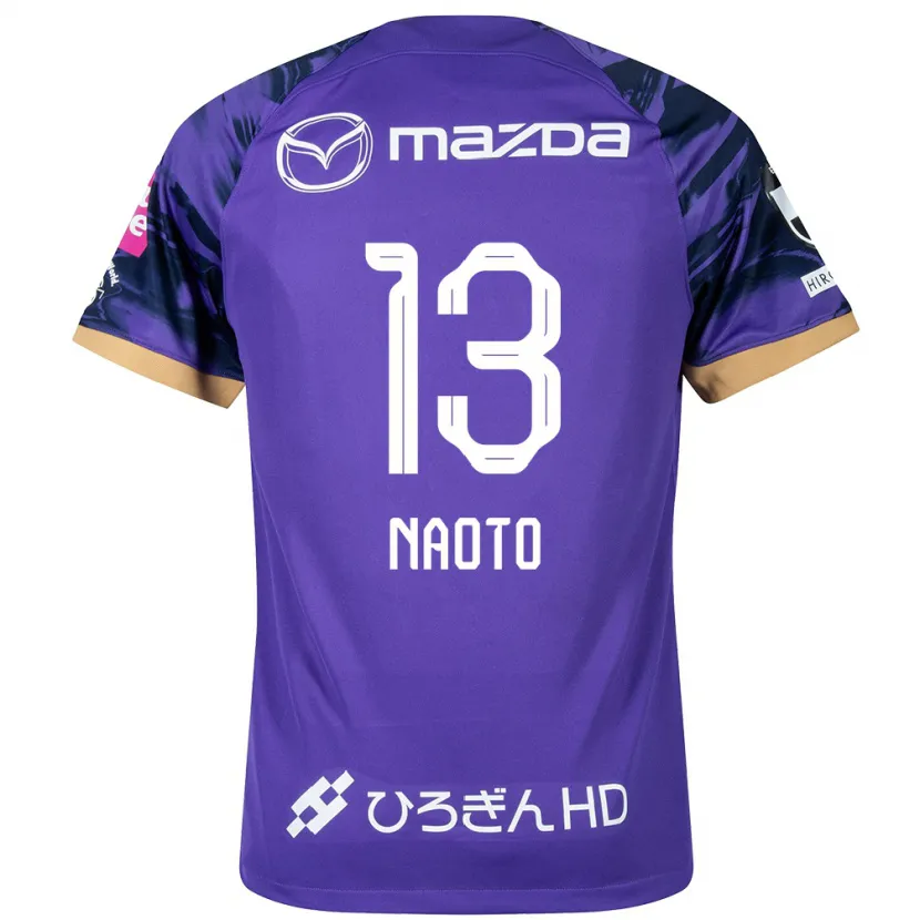 Danxen Kinderen Naoto Arai #13 Paars Wit Thuisshirt Thuistenue 2024/25 T-Shirt