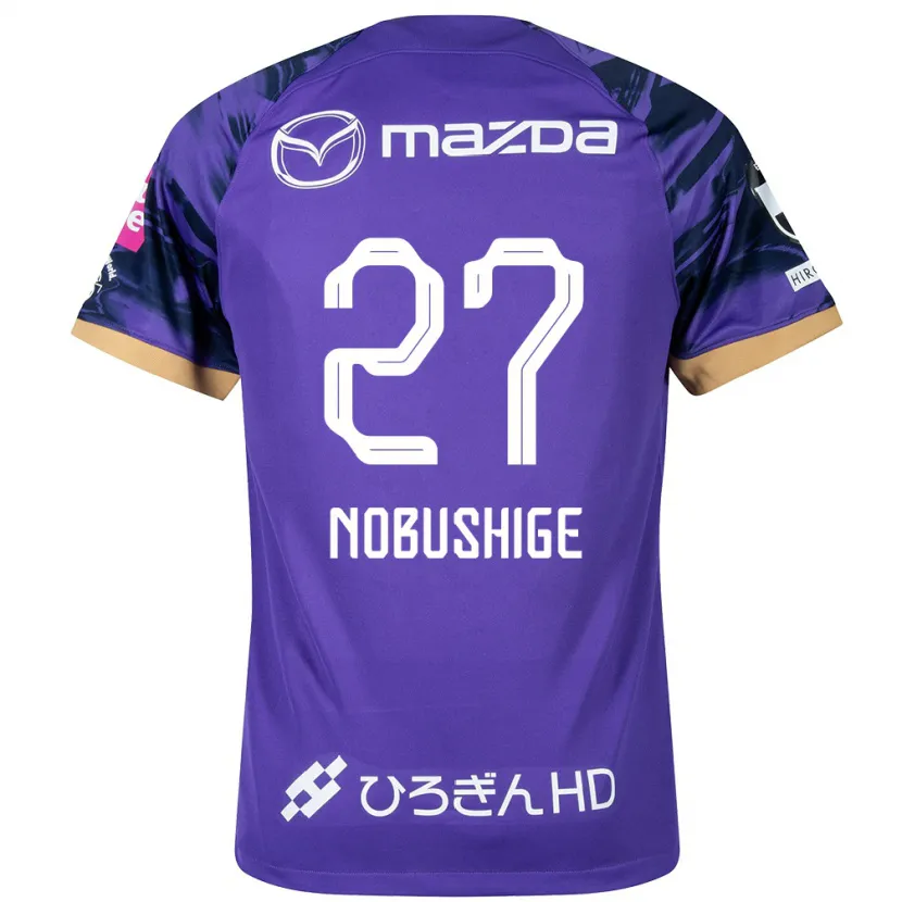 Danxen Kinderen Ryojiro Nobushige #27 Paars Wit Thuisshirt Thuistenue 2024/25 T-Shirt