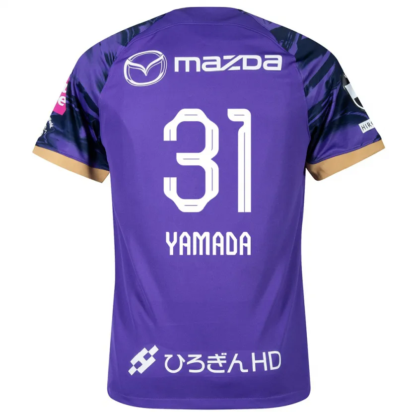 Danxen Kinderen Manato Yamada #31 Paars Wit Thuisshirt Thuistenue 2024/25 T-Shirt