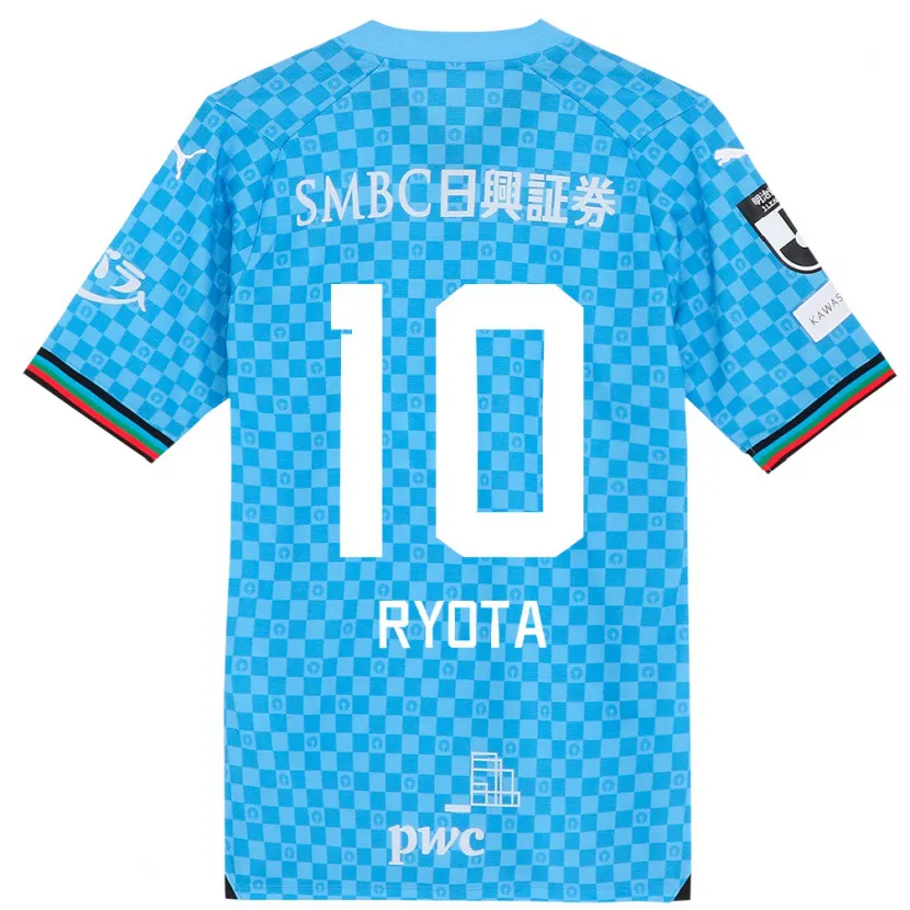 Danxen Kinderen Ryota Oshima #10 Azuur Blauw Thuisshirt Thuistenue 2024/25 T-Shirt