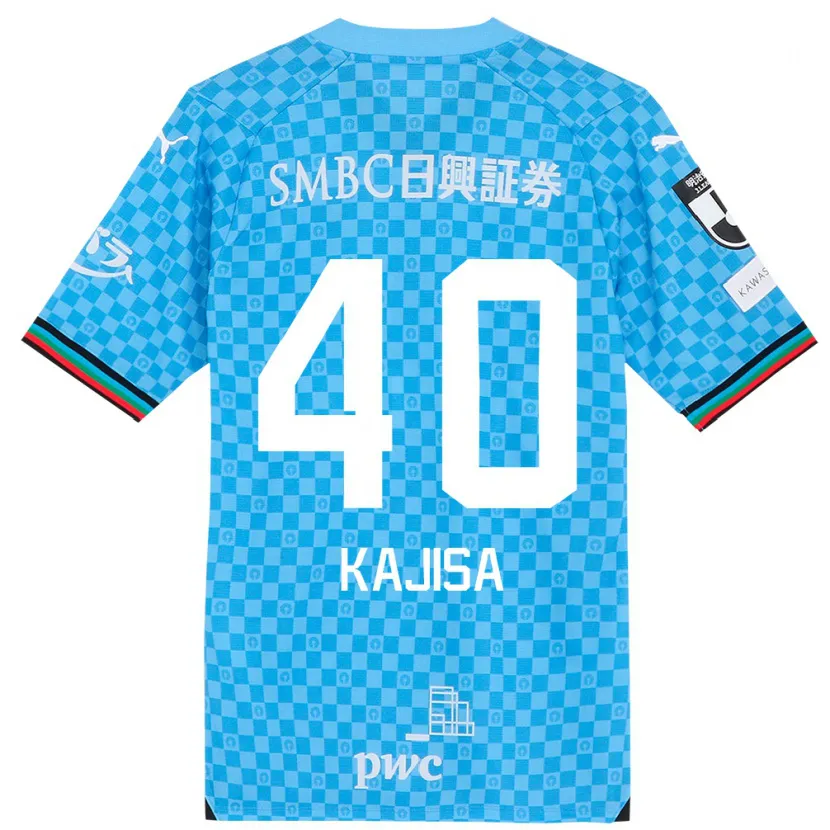 Danxen Kinderen Umi Kajisa #40 Azuur Blauw Thuisshirt Thuistenue 2024/25 T-Shirt