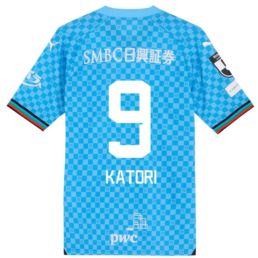 Danxen Kinderen Takeshi Katori #9 Azuur Blauw Thuisshirt Thuistenue 2024/25 T-Shirt