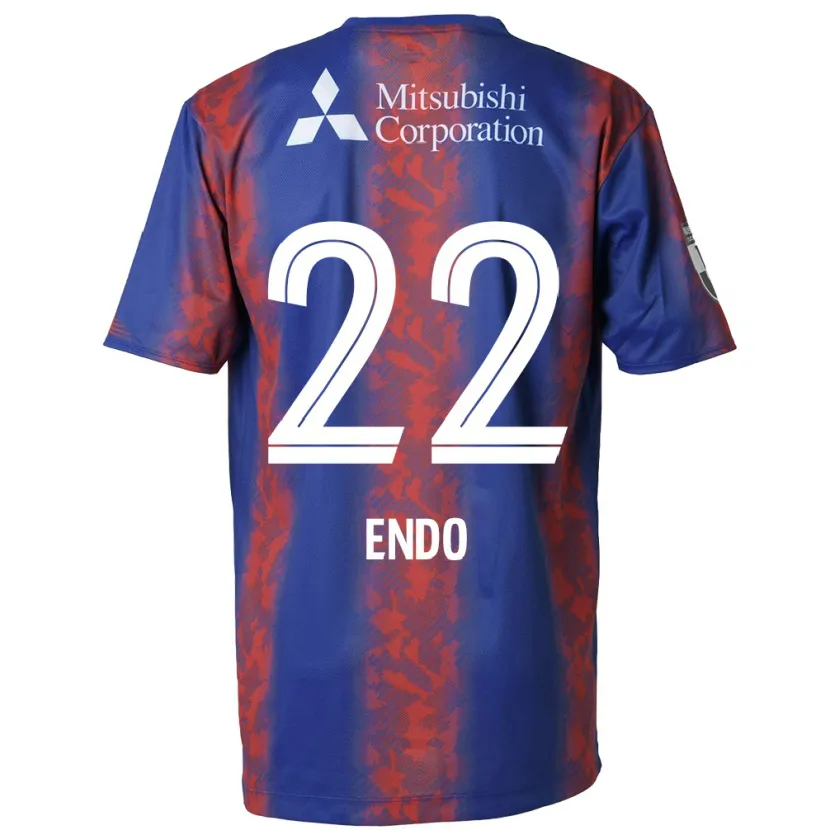 Danxen Kinderen Keita Endo #22 Blauw Rood Thuisshirt Thuistenue 2024/25 T-Shirt