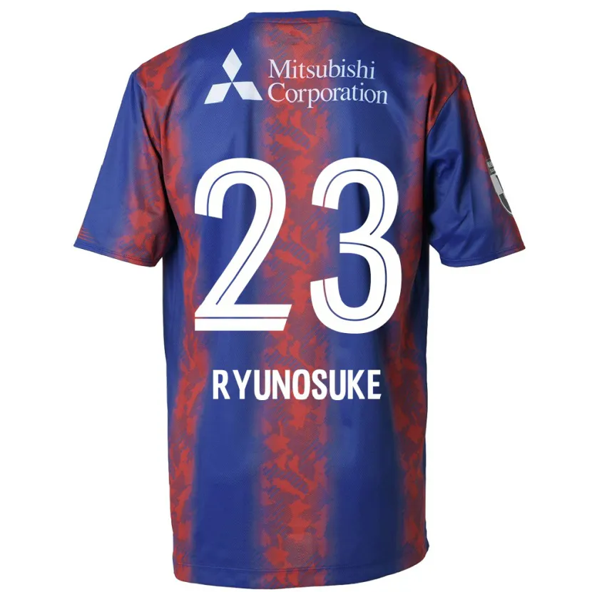 Danxen Kinderen Ryunosuke Sato #23 Blauw Rood Thuisshirt Thuistenue 2024/25 T-Shirt