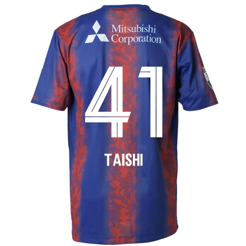 Danxen Kinderen Taishi Brandon Nozawa #41 Blauw Rood Thuisshirt Thuistenue 2024/25 T-Shirt