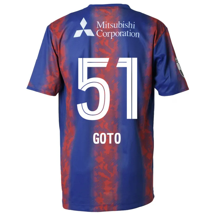 Danxen Kinderen Wataru Goto #51 Blauw Rood Thuisshirt Thuistenue 2024/25 T-Shirt