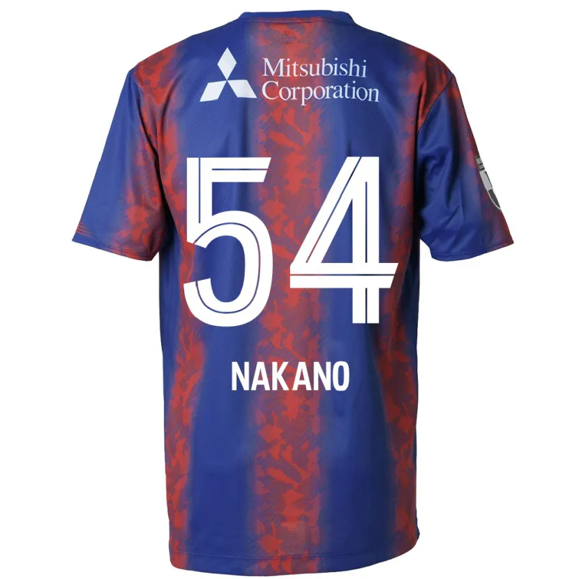 Danxen Kinderen Yui Nakano #54 Blauw Rood Thuisshirt Thuistenue 2024/25 T-Shirt