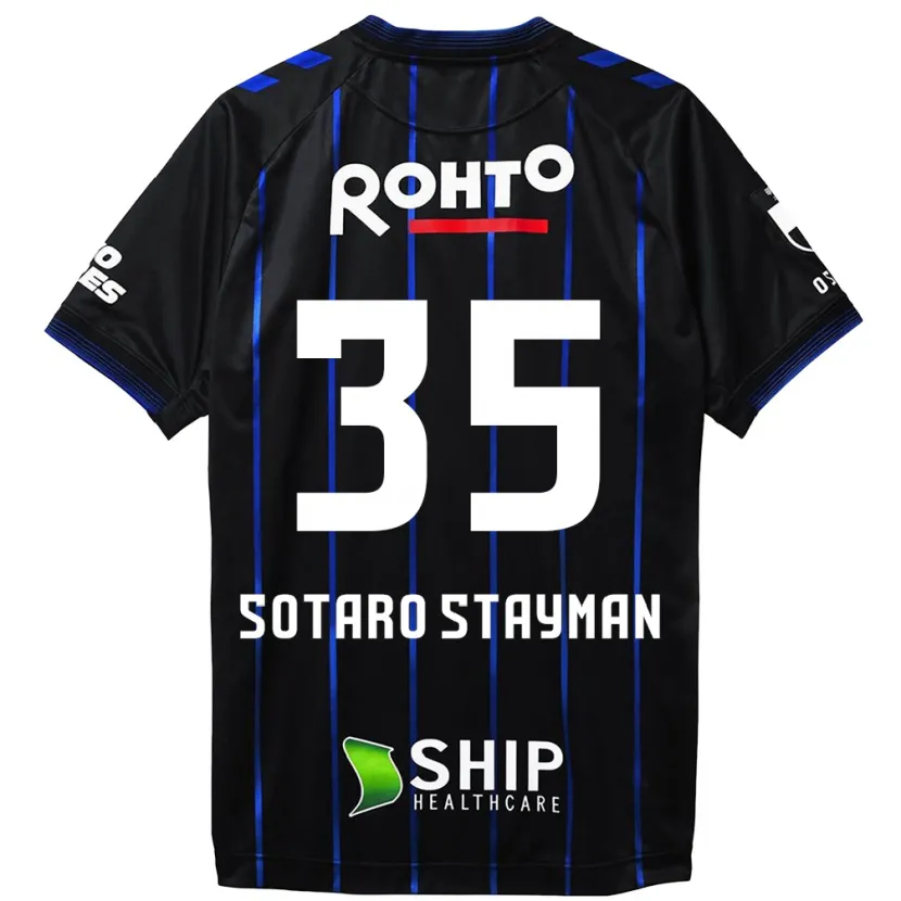 Danxen Kinderen Joshua Sotaro Stayman #35 Zwart Blauw Thuisshirt Thuistenue 2024/25 T-Shirt