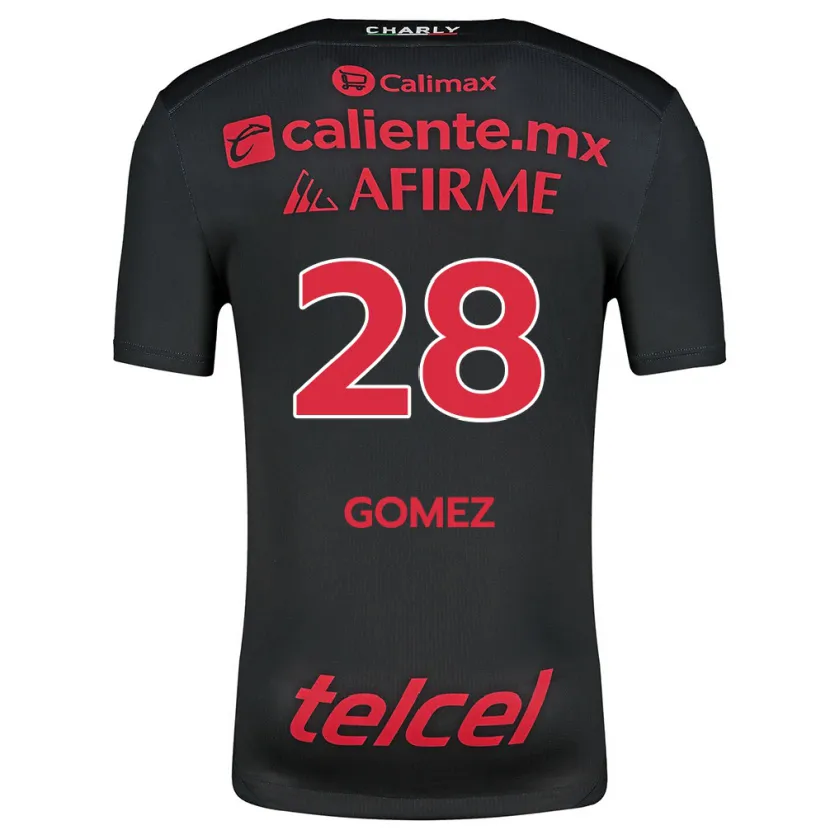 Danxen Kinderen Alejandro Gómez #28 Zwart Rood Thuisshirt Thuistenue 2024/25 T-Shirt