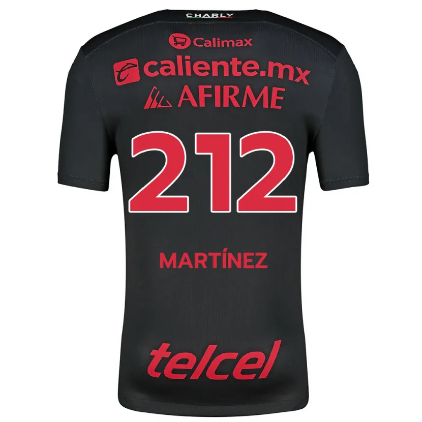 Danxen Kinderen Juan Martínez #212 Zwart Rood Thuisshirt Thuistenue 2024/25 T-Shirt