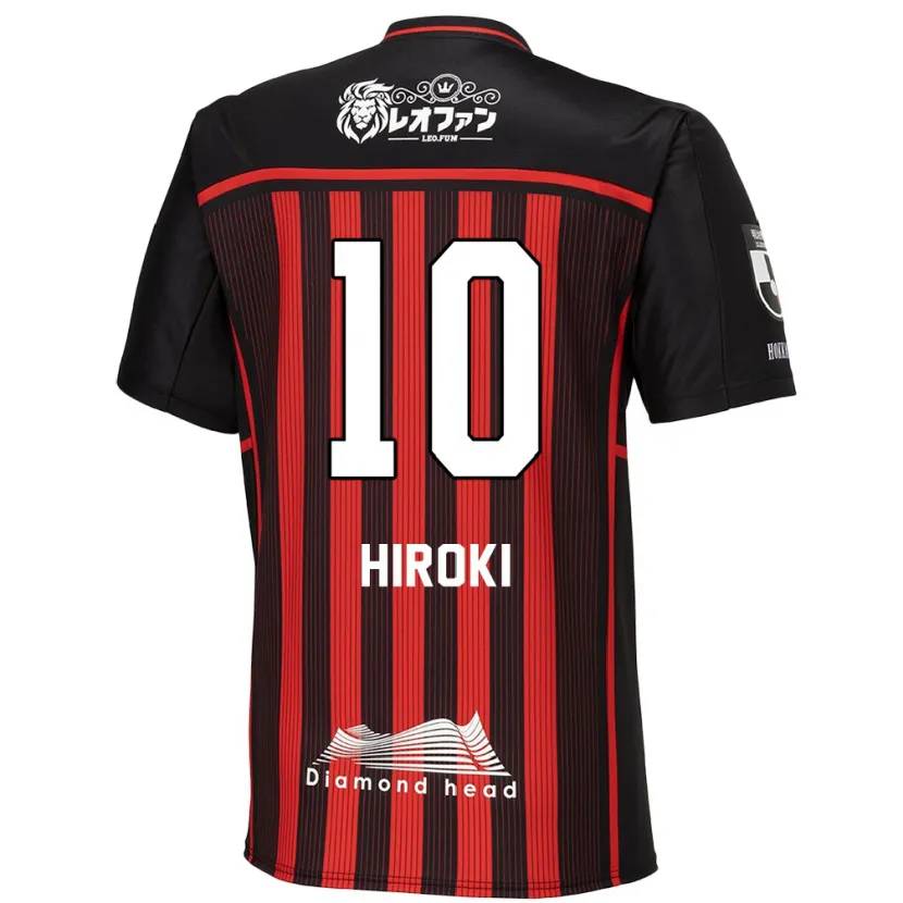 Danxen Kinderen Hiroki Miyazawa #10 Rood Zwart Thuisshirt Thuistenue 2024/25 T-Shirt