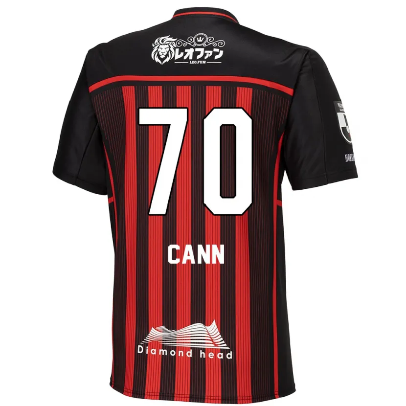 Danxen Kinderen Francis Cann #70 Rood Zwart Thuisshirt Thuistenue 2024/25 T-Shirt