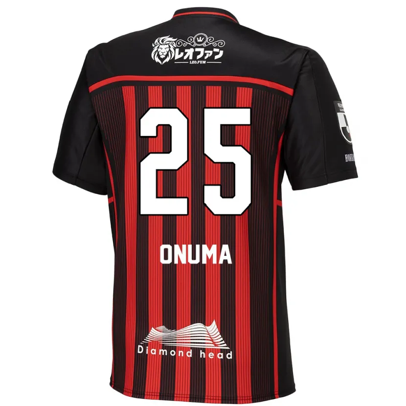 Danxen Kinderen Akito Onuma #25 Rood Zwart Thuisshirt Thuistenue 2024/25 T-Shirt