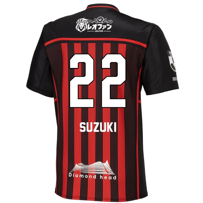 Danxen Kinderen So Suzuki #22 Rood Zwart Thuisshirt Thuistenue 2024/25 T-Shirt