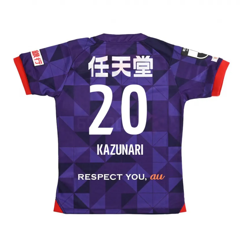 Danxen Kinderen Kazunari Kita #20 Paars Wit Thuisshirt Thuistenue 2024/25 T-Shirt