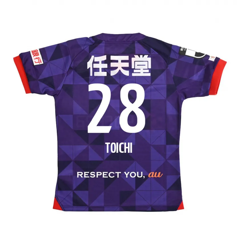 Danxen Kinderen Toichi Suzuki #28 Paars Wit Thuisshirt Thuistenue 2024/25 T-Shirt