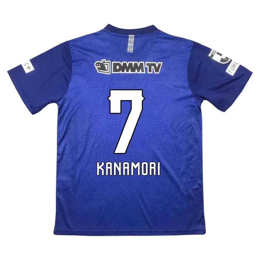 Danxen Kinderen Takeshi Kanamori #7 Donkerblauw Thuisshirt Thuistenue 2024/25 T-Shirt