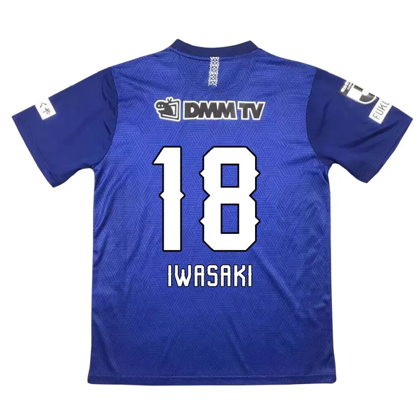 Danxen Kinderen Yuto Iwasaki #18 Donkerblauw Thuisshirt Thuistenue 2024/25 T-Shirt