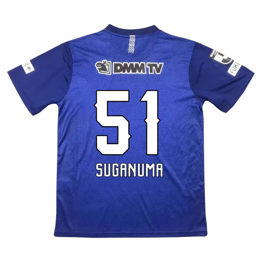 Danxen Kinderen Kazuaki Suganuma #51 Donkerblauw Thuisshirt Thuistenue 2024/25 T-Shirt