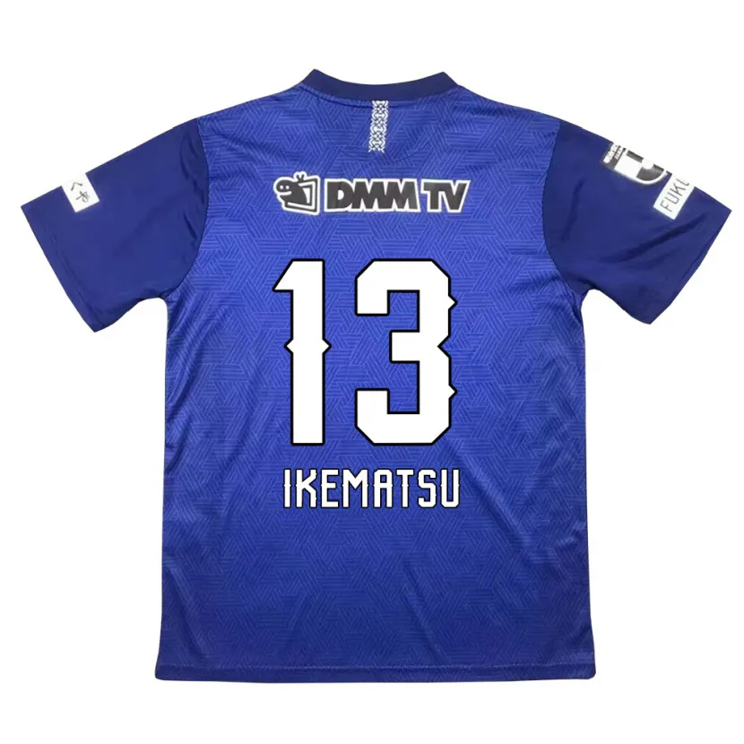 Danxen Kinderen Shumpei Ikematsu #13 Donkerblauw Thuisshirt Thuistenue 2024/25 T-Shirt