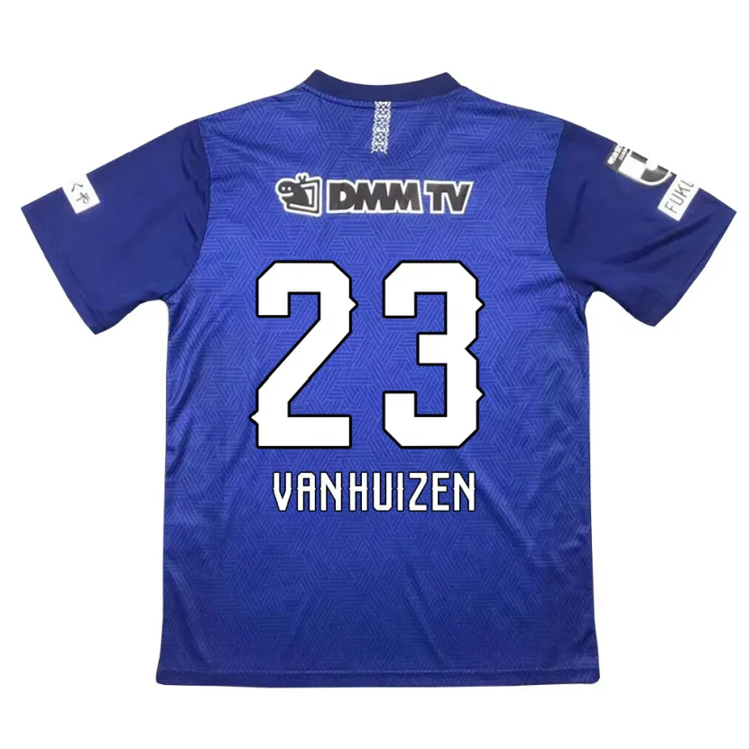 Danxen Kinderen Haruki Christopher Van Huizen #23 Donkerblauw Thuisshirt Thuistenue 2024/25 T-Shirt