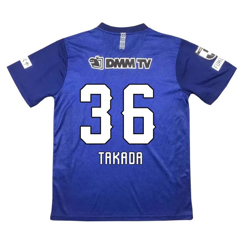 Danxen Kinderen Seiya Takada #36 Donkerblauw Thuisshirt Thuistenue 2024/25 T-Shirt