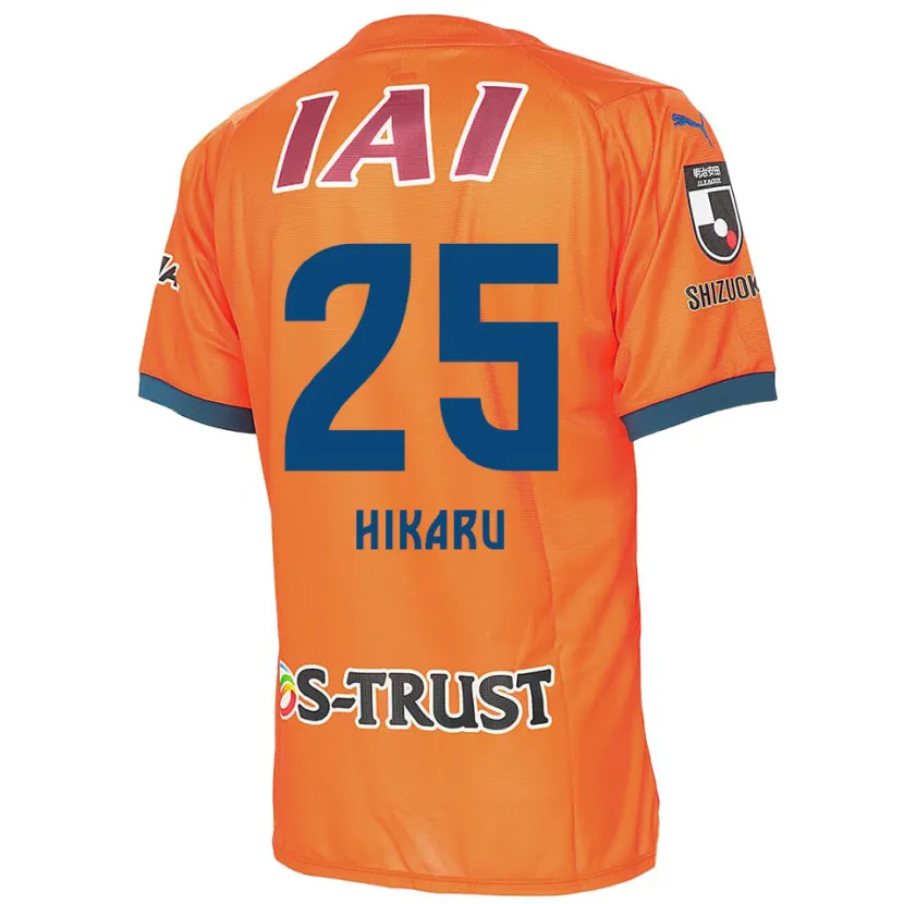 Danxen Kinderen Hikaru Naruoka #25 Oranje Blauw Thuisshirt Thuistenue 2024/25 T-Shirt