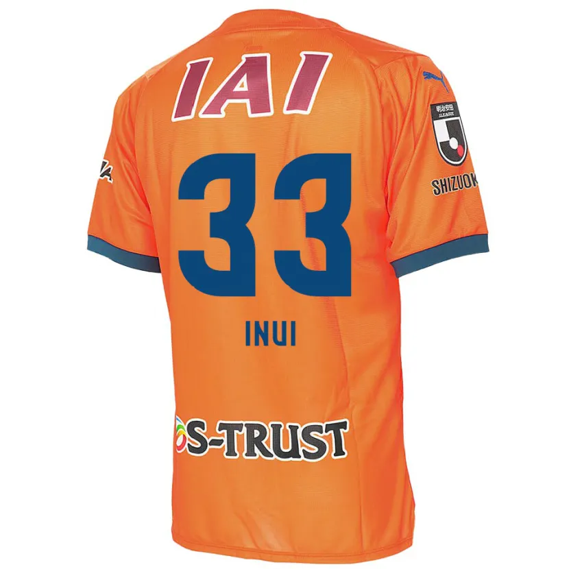 Danxen Kinderen Takashi Inui #33 Oranje Blauw Thuisshirt Thuistenue 2024/25 T-Shirt