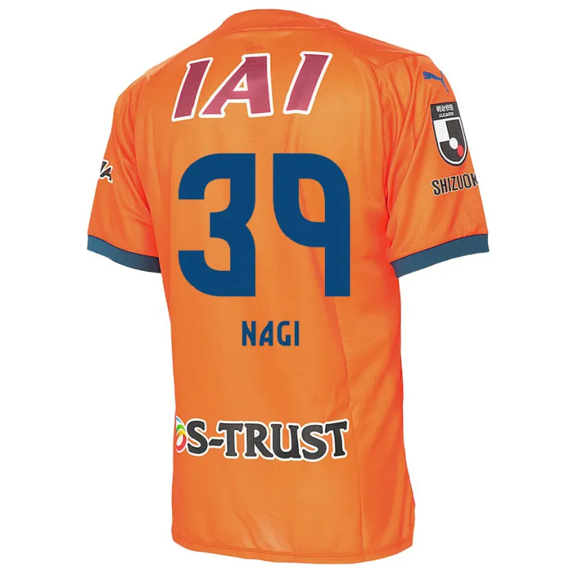 Danxen Kinderen Nagi Kawatani #39 Oranje Blauw Thuisshirt Thuistenue 2024/25 T-Shirt