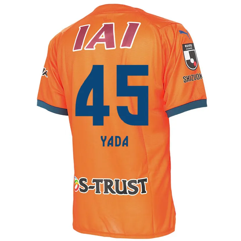 Danxen Kinderen Ryunosuke Yada #45 Oranje Blauw Thuisshirt Thuistenue 2024/25 T-Shirt