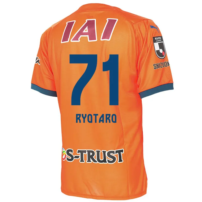 Danxen Kinderen Ryotaro Nakamura #71 Oranje Blauw Thuisshirt Thuistenue 2024/25 T-Shirt