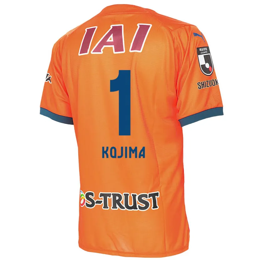 Danxen Kinderen Shuta Kojima #1 Oranje Blauw Thuisshirt Thuistenue 2024/25 T-Shirt