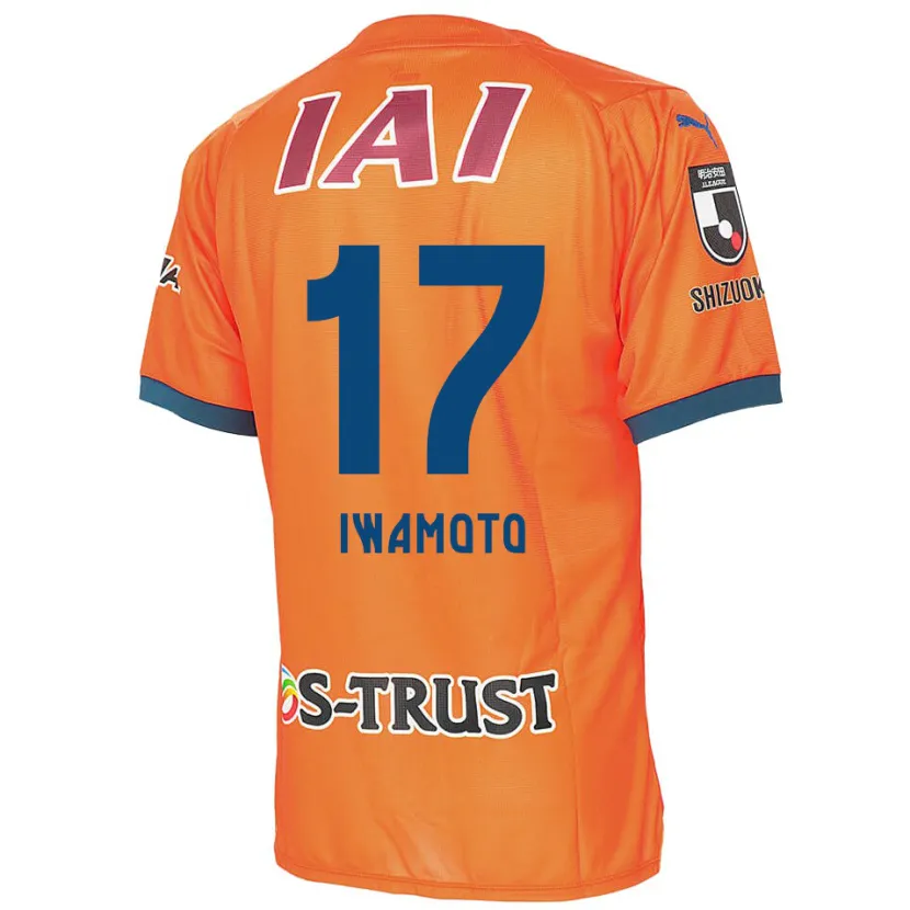 Danxen Kinderen Shogo Iwamoto #17 Oranje Blauw Thuisshirt Thuistenue 2024/25 T-Shirt