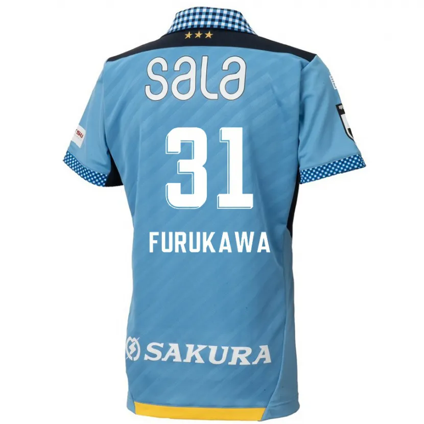 Danxen Kinderen Yosuke Furukawa #31 Blauw Zwart Thuisshirt Thuistenue 2024/25 T-Shirt