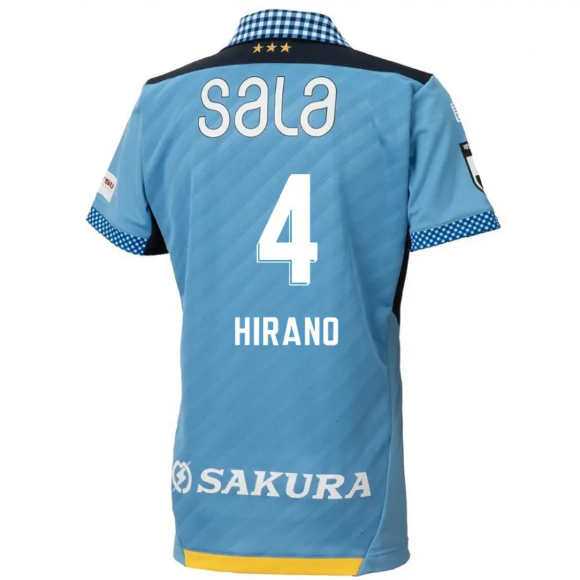 Danxen Kinderen Rion Hirano #4 Blauw Zwart Thuisshirt Thuistenue 2024/25 T-Shirt