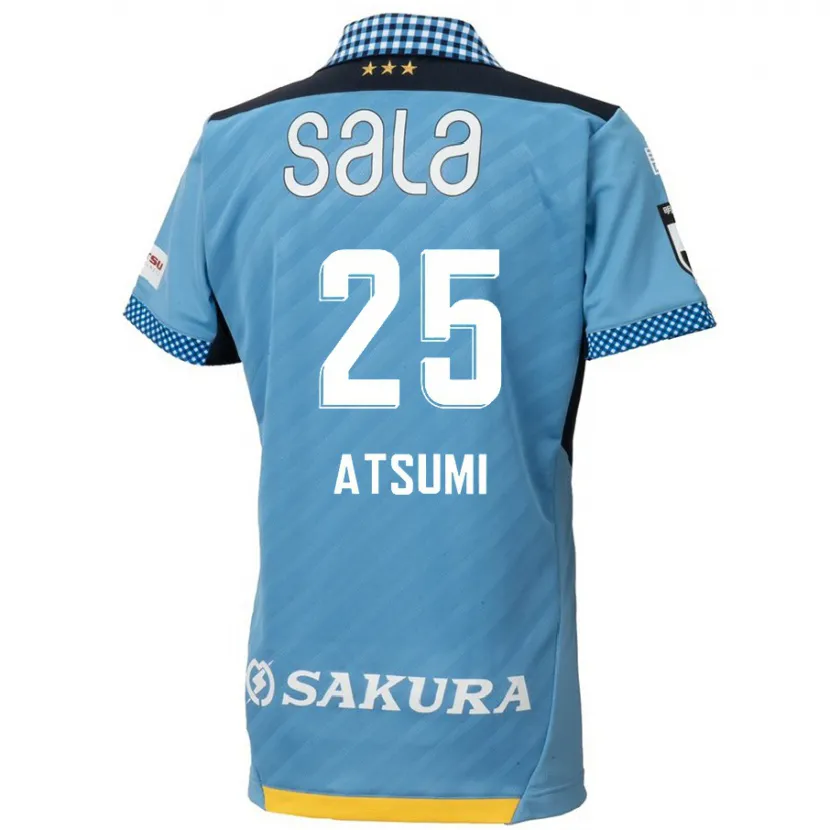 Danxen Kinderen Keita Atsumi #25 Blauw Zwart Thuisshirt Thuistenue 2024/25 T-Shirt