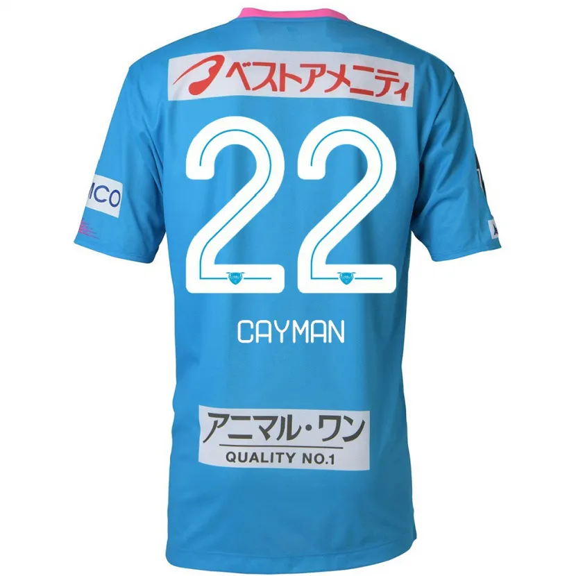 Danxen Kinderen Cayman Togashi #22 Blauw Roze Thuisshirt Thuistenue 2024/25 T-Shirt